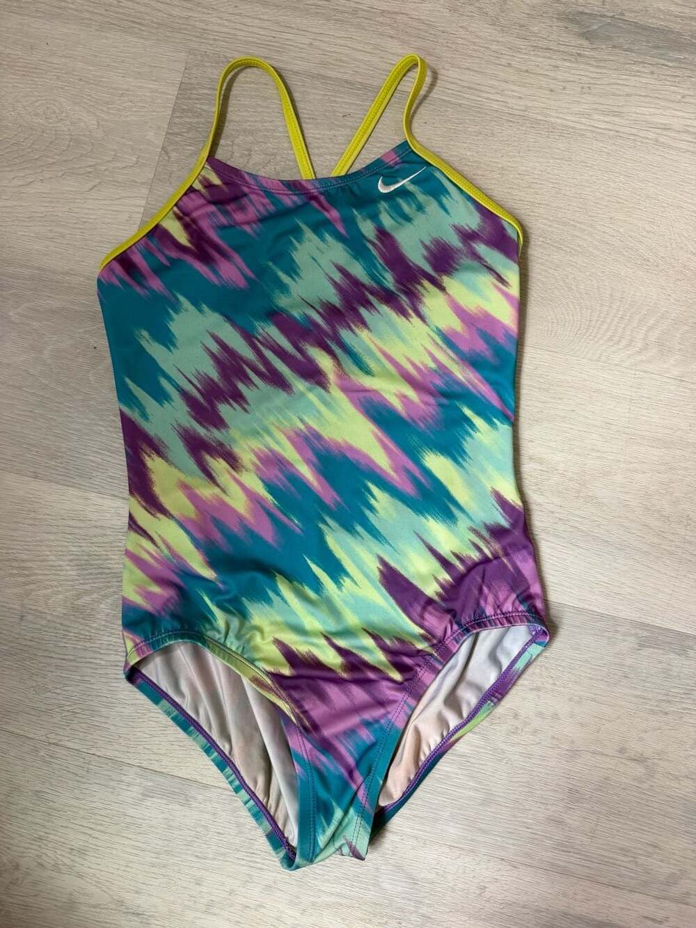 Nike Immiscible Crossback Swimsuit Size M 10-12 YRS Multi